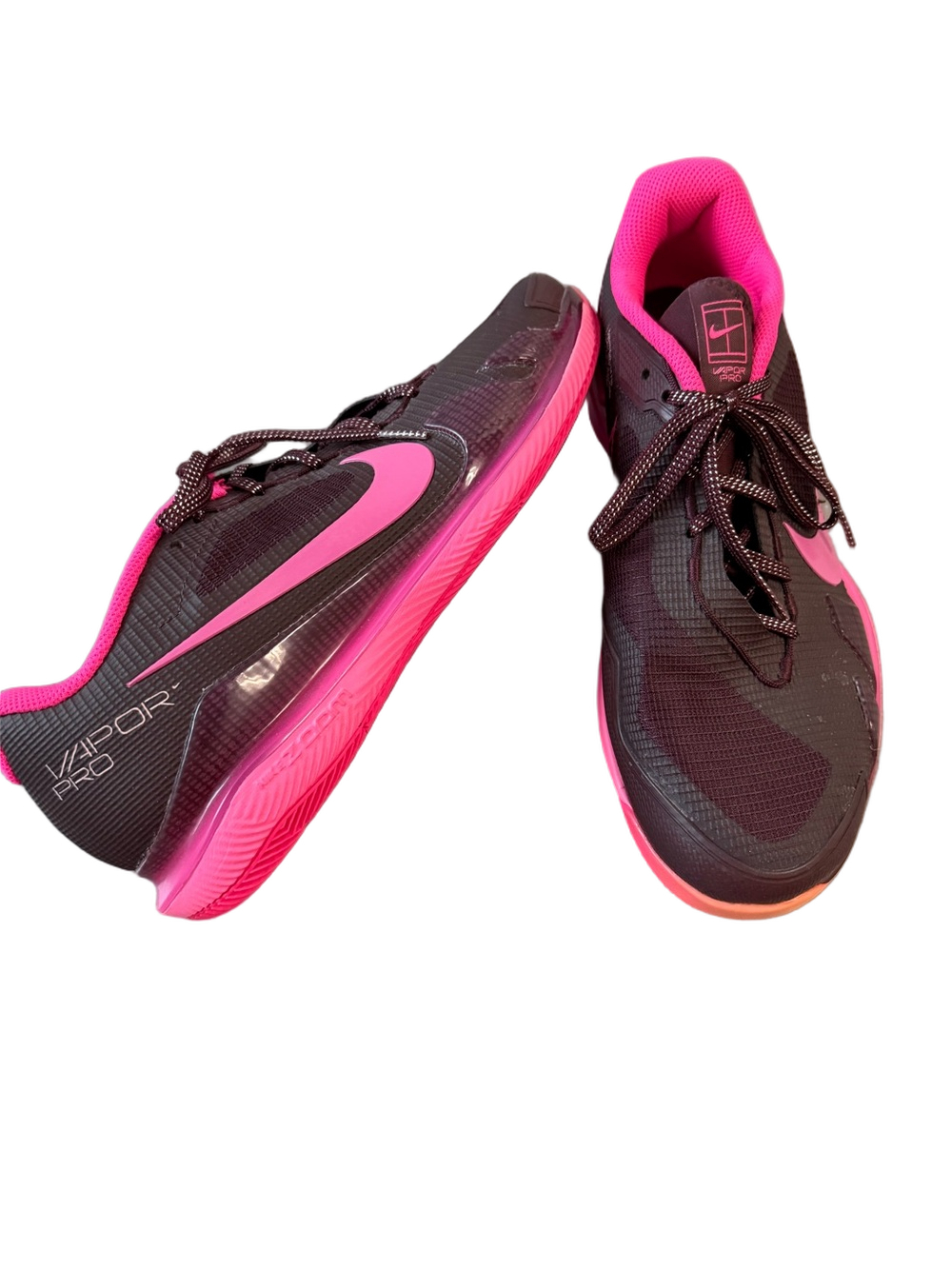 NikeCourt Women’s Air Zoom Vapor Pro Tennis Shoes - Black & Pink